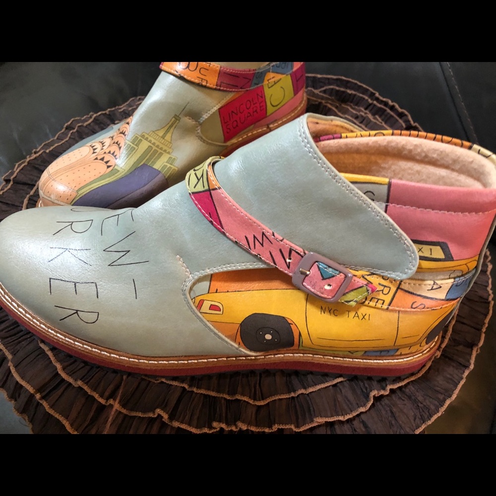 Powder Blue and Multi Nwb “New Yorker Boot/Booties
